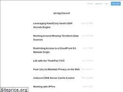 Sites similar to abridge2devnull.com