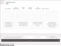 Sites similar to abroadwithash.com