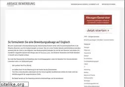 Sites similar to absage-bewerbung.de