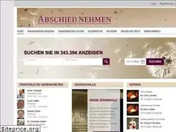 Sites similar to abschied-nehmen.de