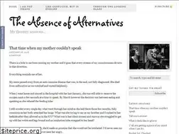 Sites similar to absenceofalternatives.com