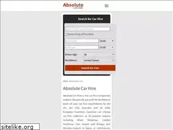 Sites similar to absolutecarhire.com
