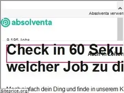 Sites similar to absolventa.de