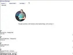 Sites similar to abstractentropy.com