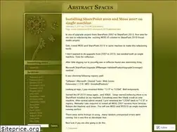 Sites similar to abstractspaces.wordpress.com