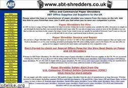 Sites similar to abt-shredders.co.uk