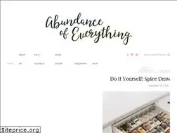 Sites similar to abundanceofeverything.com