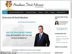 Sites similar to abundancestockadvisors.com