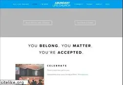 Sites similar to abundantlifechurch.us