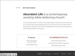 Sites similar to abundantlifewillis.org