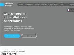 Sites similar to academicpositions.fr