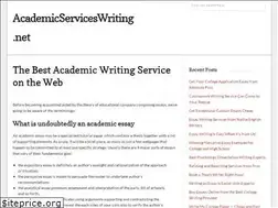 Sites similar to academicserviceswriting.net