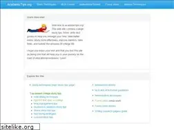 Sites similar to academictips.com
