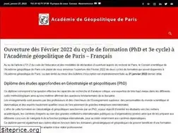 Sites similar to academiedegeopolitiquedeparis.com