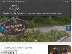 Sites similar to acadiafootandankle.com