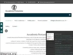 Sites similar to accademiapontaniana.it
