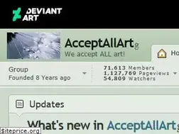 Sites similar to acceptallart.deviantart.com