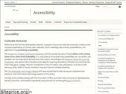 Sites similar to accessibility.calpoly.edu