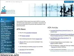 Sites similar to accessibilityprofessionals.org