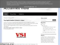 Sites similar to acclaimedindia.blogspot.com