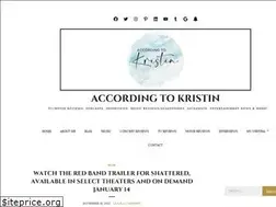Sites similar to accordingtokristin.com
