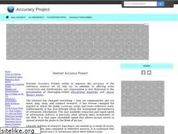 Sites similar to accuracyproject.org