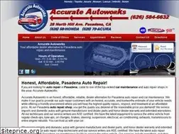Sites similar to accurateautoworks.com