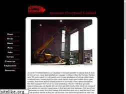 Sites similar to accurateoverhead.com