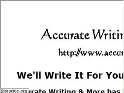 Sites similar to accuratewriting.com