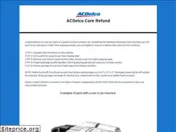 Sites similar to acdelcocorerefund.com