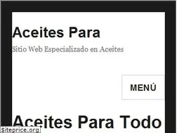 Sites similar to aceitespara.com