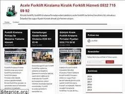 Sites similar to aceleforkliftkiralama.over-blog.com