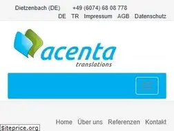 Sites similar to acenta-translations.de