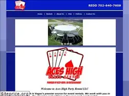 Sites similar to aceshighpartyrental.com