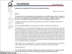 Sites similar to acetrains.com