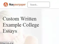 Sites similar to aceyourpaper.com