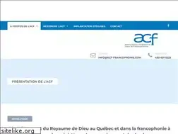 Sites similar to acf-francophonie.com