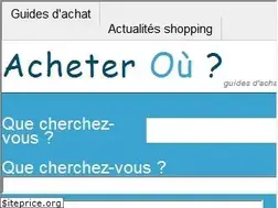 Sites similar to acheter-ou.fr