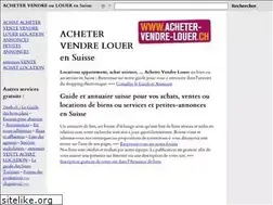 Sites similar to acheter-vendre-louer.ch