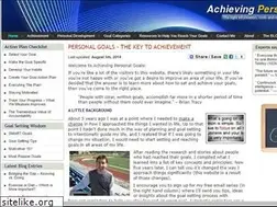 Sites similar to achievingpersonalgoals.com