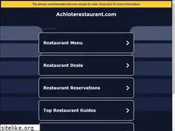 Sites similar to achioterestaurant.com
