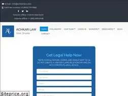 Sites similar to achkarlaw.com