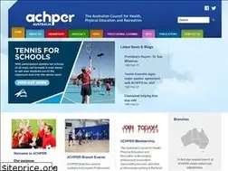 Sites similar to achper.org.au