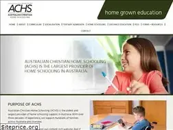 Sites similar to achs.edu.au