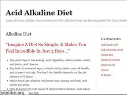 Sites similar to acidalkalinediet.org