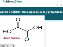 Sites similar to acidooxalico.org