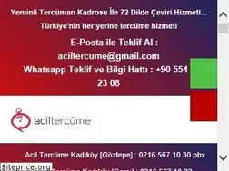 Sites similar to aciltercume.com.tr