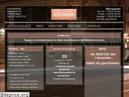 Sites similar to ackermanns.de