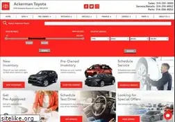 Sites similar to ackermantoyota.com