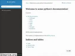 Sites similar to acme-python.readthedocs.io